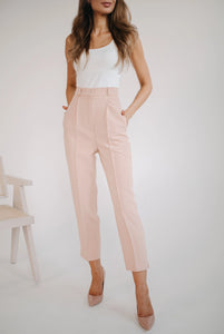 Pink high waisted pants