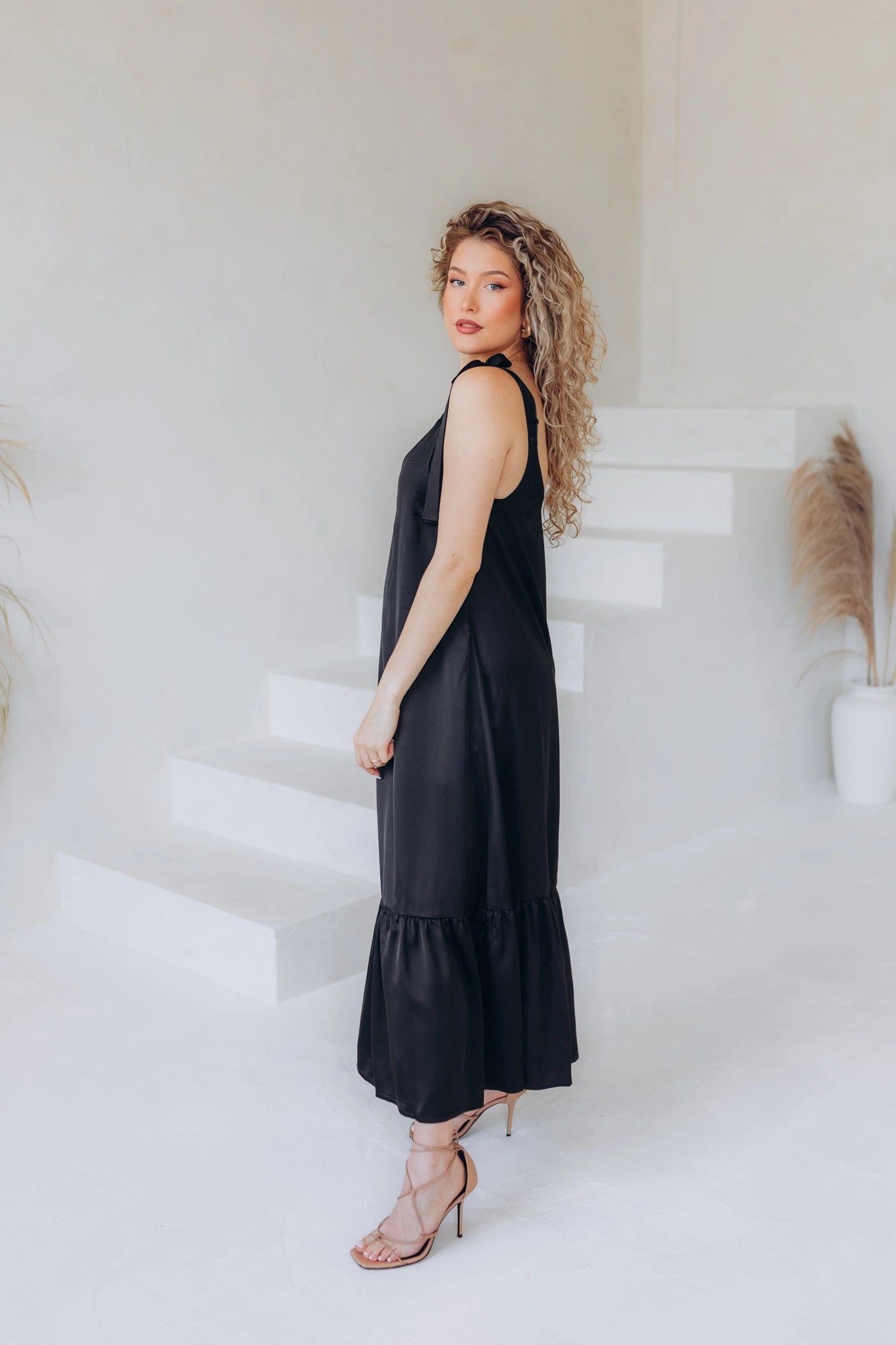 Black midi sundress