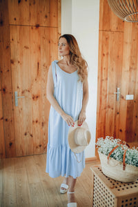 Blue midi sundress