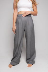 Grey straight leg pants