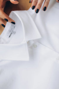 Ladies white cotton shirt