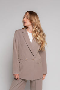 Taupe blazer for women