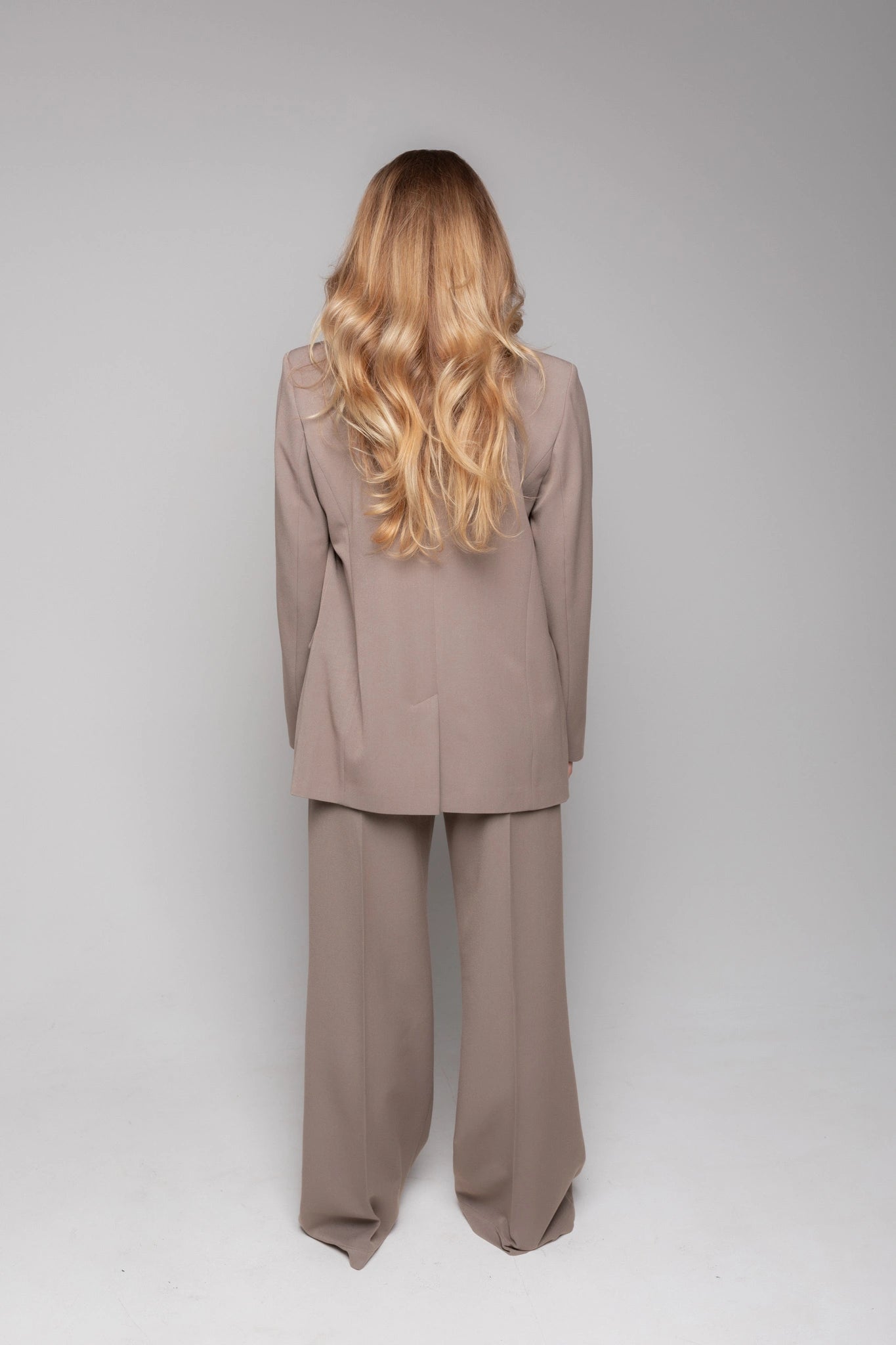 Taupe blazer for women